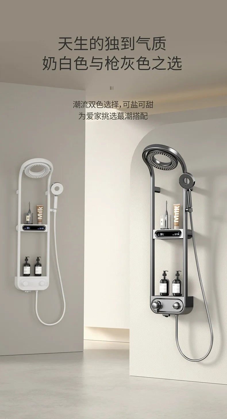 Smart Shower Set with Digital Display LED Atmosphere Light