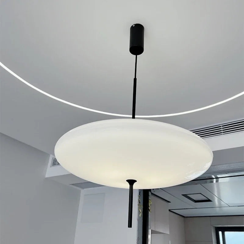 Danish Designer Flying Saucer Chandelier