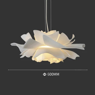 Nordic modern living room dining room simple white romantic flower chandelier girls' room creative bedroom chandelier
