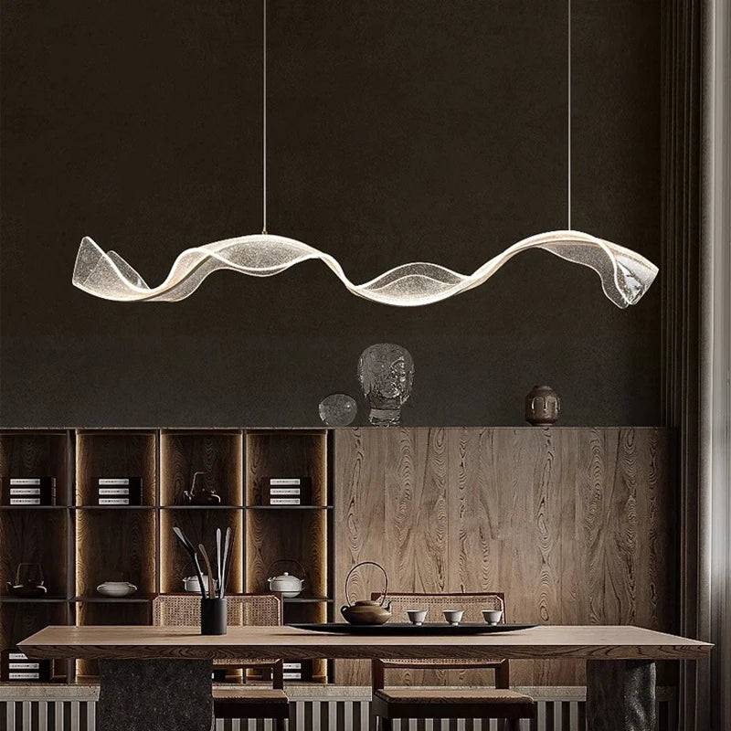 Modern Wave LED Pendant Light Chandeliers
