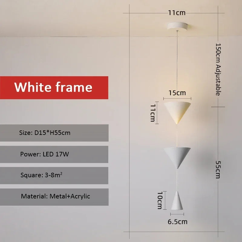 Linear Pendant Light Black Hanging Lamp