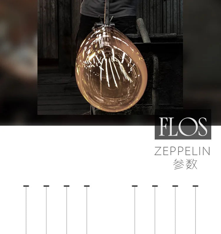 Modern LED Glass Pendant Lamp