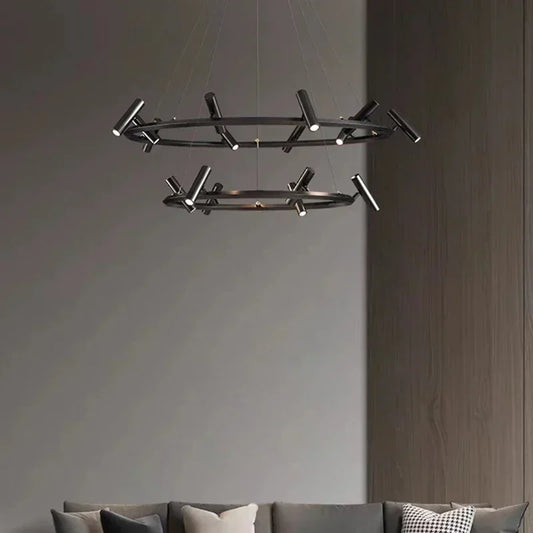 Minimalist Chandelier Metal Suspension Light Fixtures