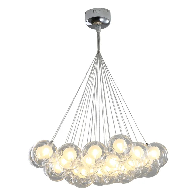 Glass Modern LED Ball Bubble Hanging Lamp