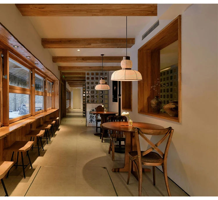Wabi-Sabi Japanese Style Homestay Ceiling Lamp