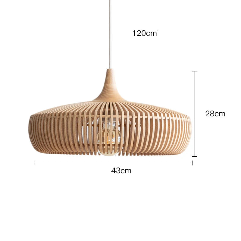 Clava Log Wood Pendant Lamp