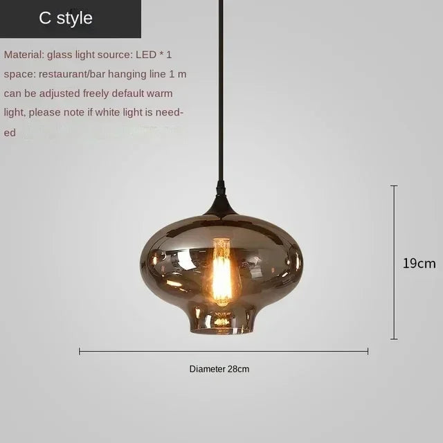 Modern Glass Chandeliers For Dining Tables Living Room Kitchen Office Coffee Hanging Lamp Nordic Home Pendan Light