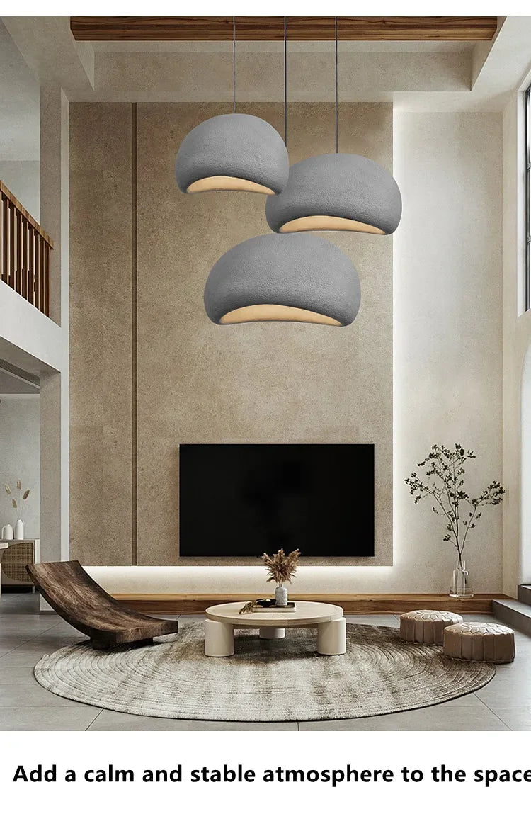 Minimalist Wabi-Sabi LED Chandeliers