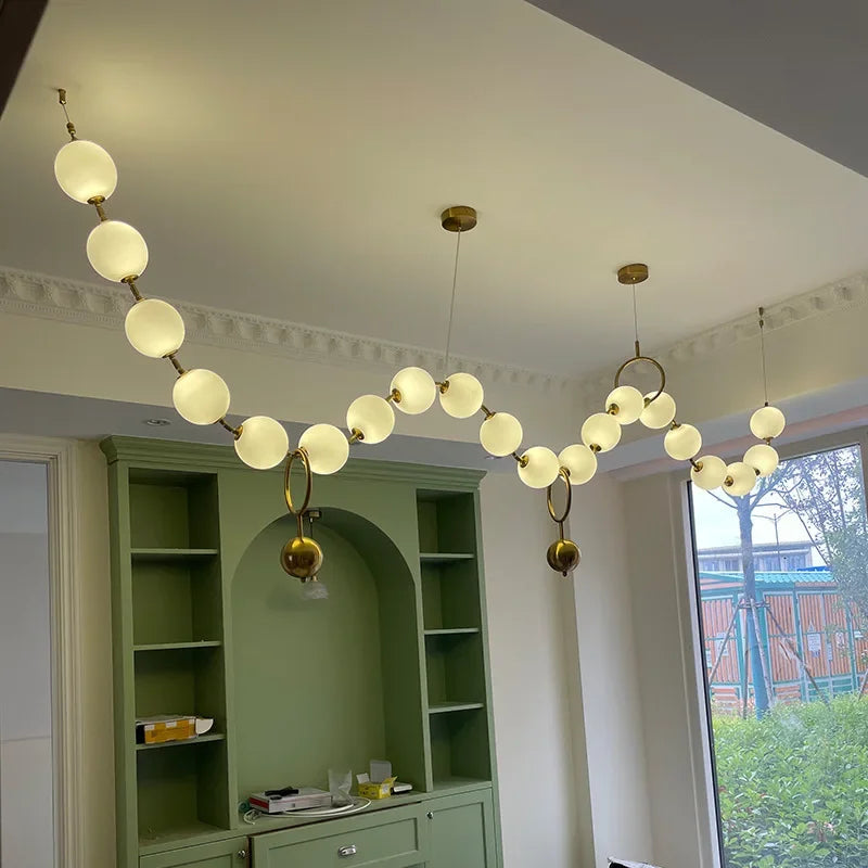 Necklace Glass Ball Pendant Hanging Light