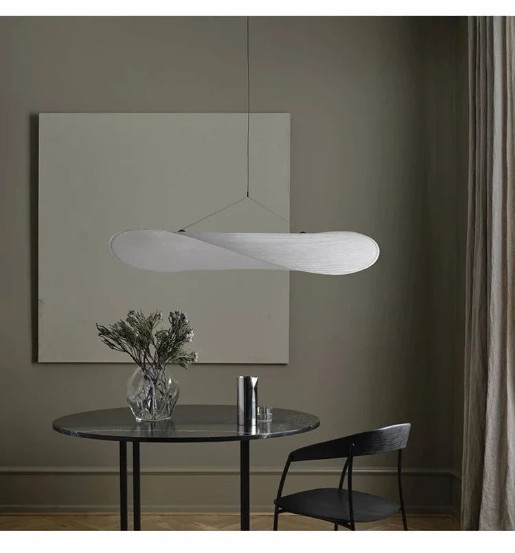 Modern LED Silk Pendant Lamp Nordic Creative Ceiling Pendant Restaurant Living Room Lighting Home Decoration Fabric Pendant Lamp