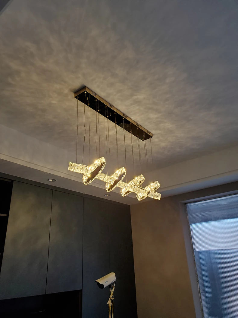 home decorationPendant lights, luxury crystal living room chandelier, dining room Pendant lamp, ceiling light, indoor lighting