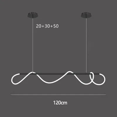 Nordic LED Long Hose Chandelier