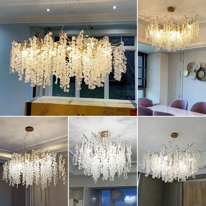 Nordic Industrial Modern Chandeliers for Living Room Dinning Hotel Hall Tree Branch Pendant Lamps Indoor Lighting Lustre Fixture