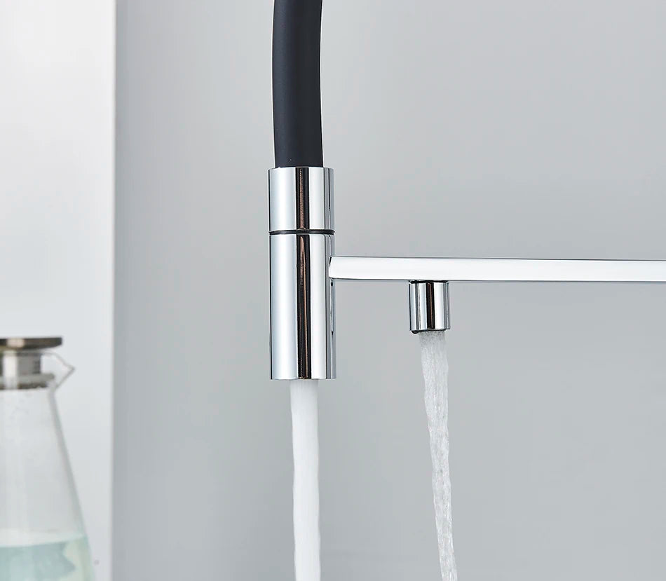 Kitchen Water Filter Faucet Dual Spout Pure Drinking Water Mixer Tap Rotation Water Purification Feature Taps Kitchen Crane