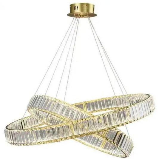 Postmodern Living Room Crystal Chandelier Remote Control Dimmable