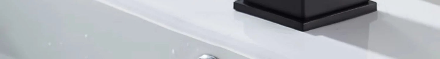 Waterfall style washbasin faucet black cold and hot all copper bathroom kitchen washbasin basin bathroom household use