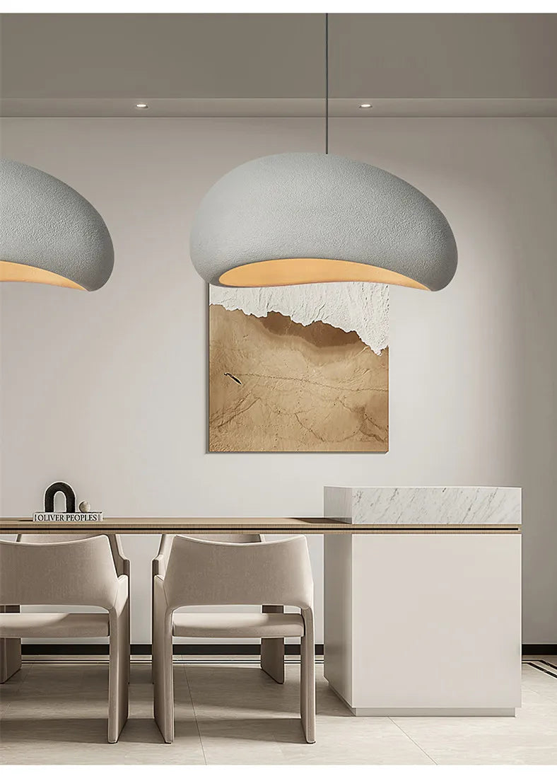 Wabi Sabi LED Pendant Lights for Living Dining Room Bedroom Restaurant Loft Decor Hanging Chandelier Art Suspension Luminaire