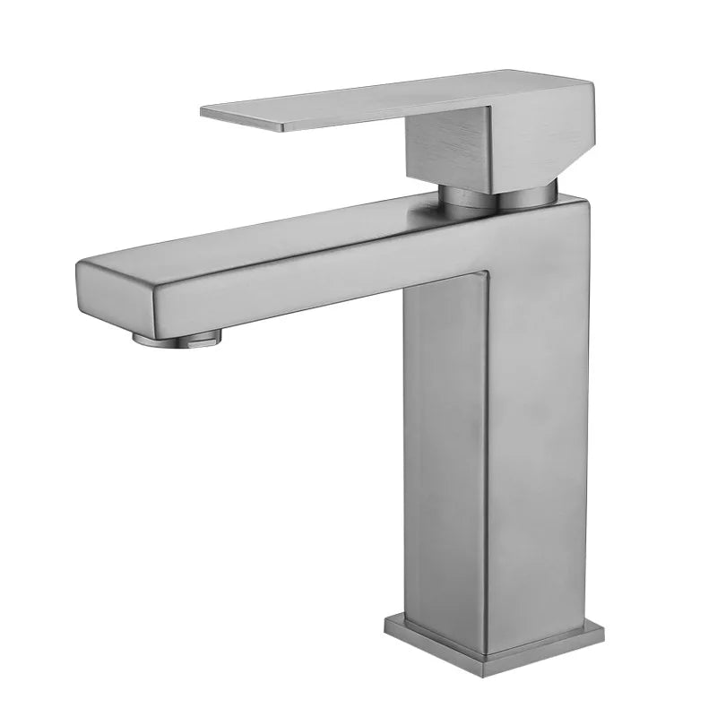 304 Stainless Steel Washbasin Faucet Cold and Hot Brushed Golden Black Bathroom Sink Mixing Bathroom Faucet Accessories