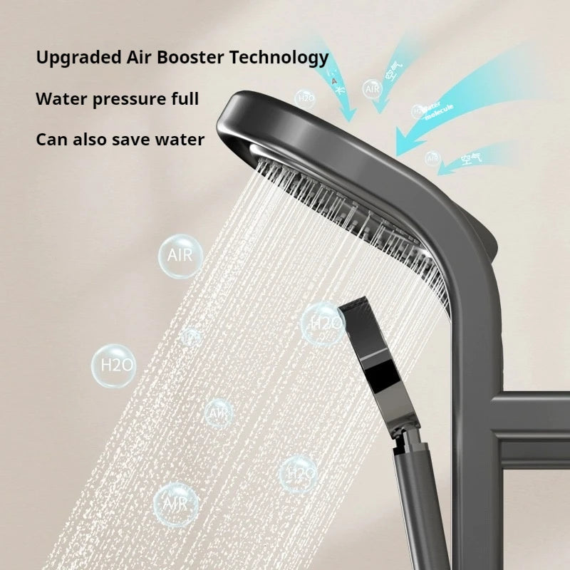 Smart Shower Set with Digital Display LED Atmosphere Light