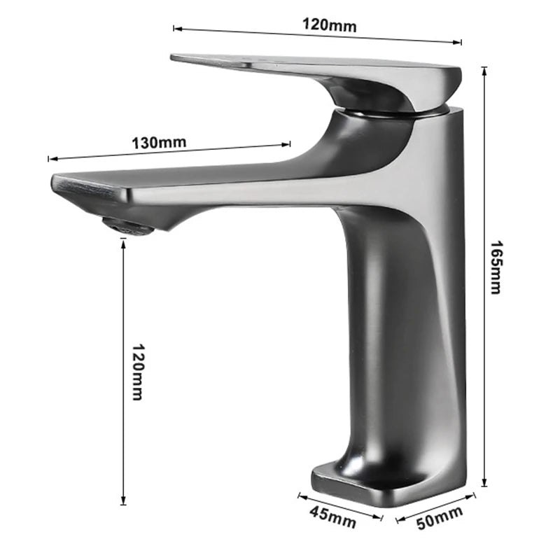 Wanmivezlo Modern Bathroom Sink Faucet Single Handle Deck Mounted Wash Basin Water Tap Hot And Cold Mixer