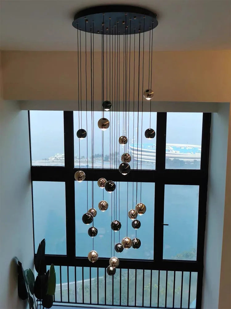 Pendent Lamp Stairs Chandelier lighting Living room Modern Pendant Lights for Kitchen Island Lustre stairs Hanging Ceiling Lamp