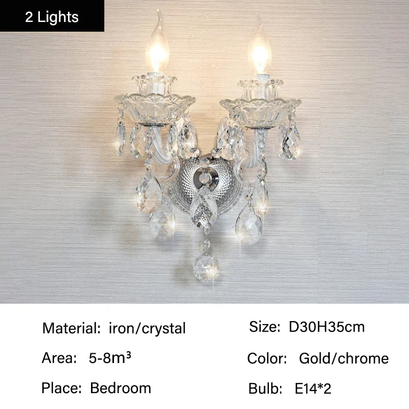 Luxury European Led Crystal Pendant Lights Living Room Lighting Decorate Chandelier Indoor Hotel Villa Hanging Lights Fixture