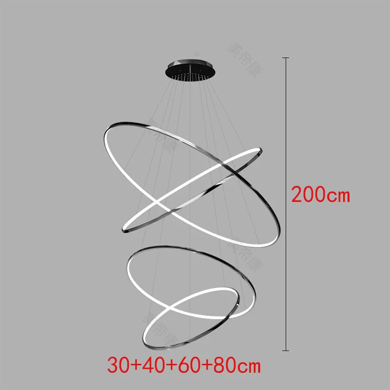 Nordic Stainless Steel Chandelier