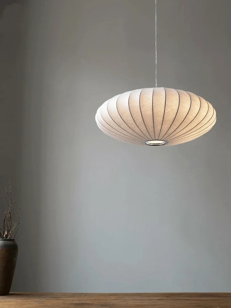 Handmade Japanese Apartment Silk Pendant Chandelier
