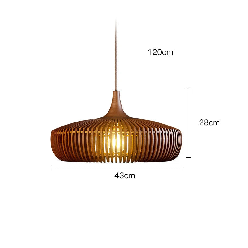 Clava Log Wood Pendant Lamp