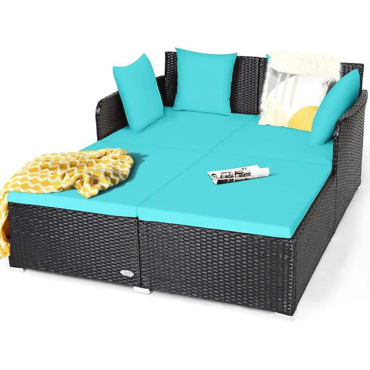 Outdoor Rattan Patio Daybed