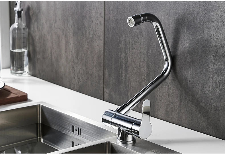 Deck Mounted Black Kitchen Faucets Pull Out Hot Cold Water Filter Tap for Kitchen Two Ways Sink Mixer Kitchen Faucet EL9005
