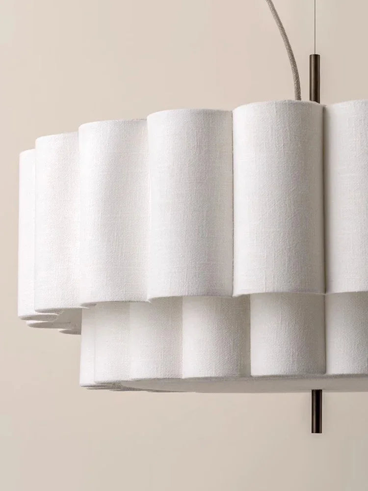 Modern Retro Wabi Sabi Fabric E27 Chandeliers Living Dining Bedroom B&B Decoration Home Pendant Lights Indoor Lighting Fixtures
