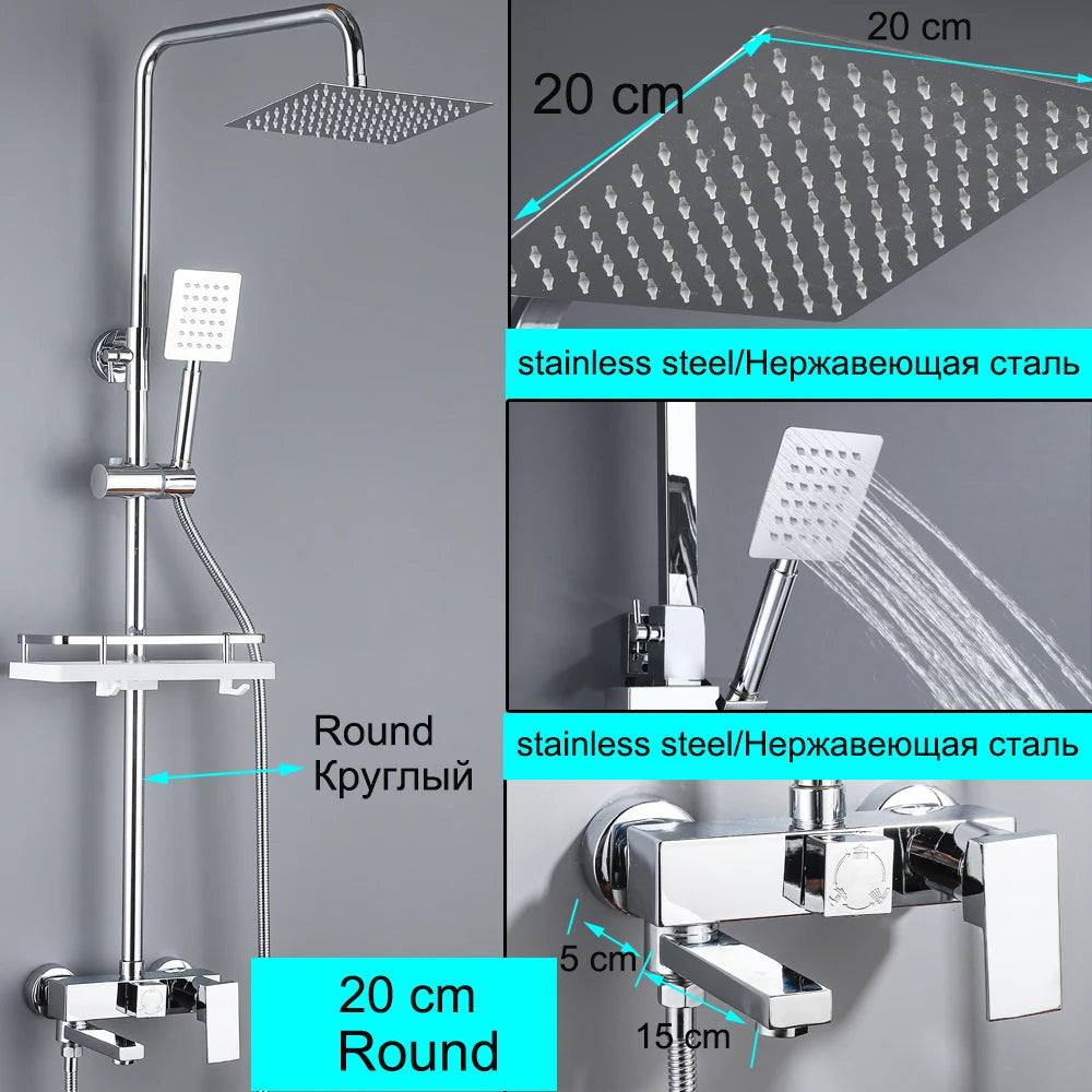 Long Spout Black Shower Faucet Cold Hot Multifunction 304 Stainless Steel Bathroom Bathtub Tap With Spray Bidet