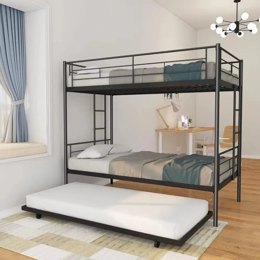 Twin Over Twin Bunk Bed with Trundle