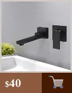 BAKALA Bathroom Deck Mounted Basin Faucet Black Sink Tap Single Hole Water Tap Hot and Cold Mitigeur Salle De Bain Mixer Faucet