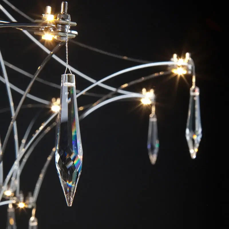 New Light Cube Gypsy Firefly Crystal Chandelier Advanced Sense Empty Living Room Light