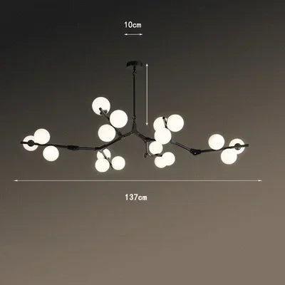 Modern Tree Branches LED Glass Pendant Lamps