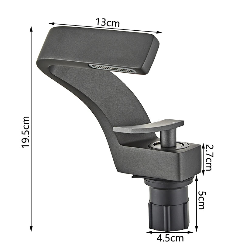 BAKALA Bathroom Deck Mounted Basin Faucet Black Sink Tap Single Hole Water Tap Hot and Cold Mitigeur Salle De Bain Mixer Faucet