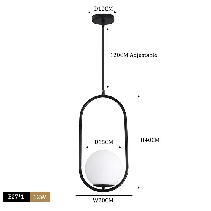 Modern Glass Ball Pendant Lights