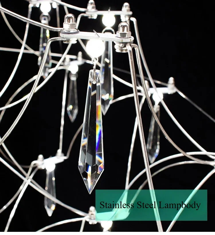 New Light Cube Gypsy Firefly Crystal Chandelier Advanced Sense Empty Living Room Light