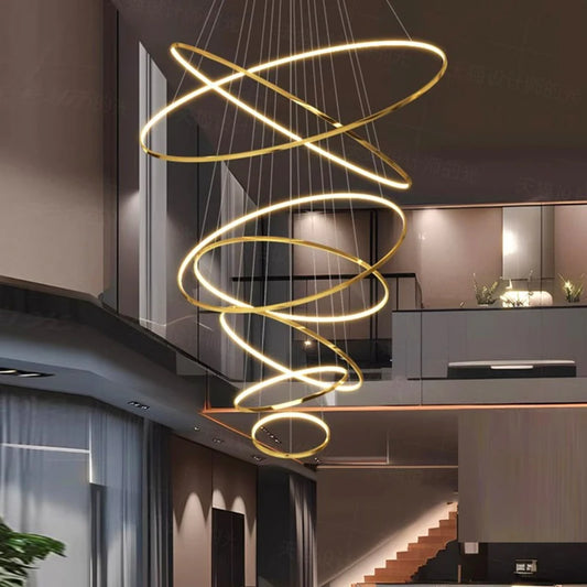 Nordic Stainless Steel Chandelier