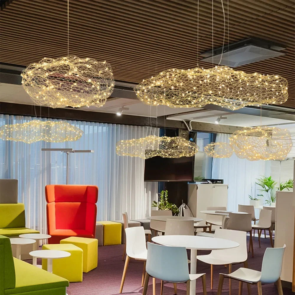 Danish Designer Art Decor Hollow Cloud Pendant Lights