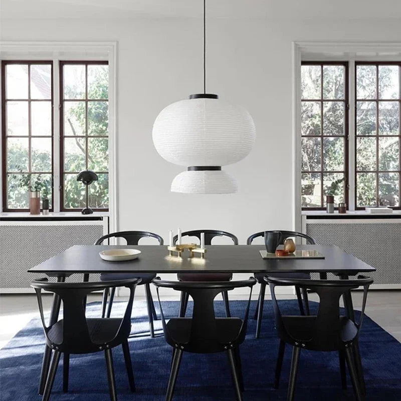 Wabi Sabi Pendant Lamps Rice Paper Chandelier Japan Style Hanging Light for Ceiling Living Room LED Light Room Decor Lustre