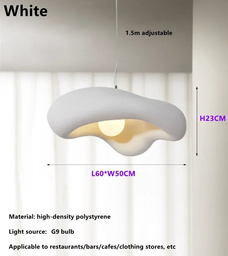 Wabi-Sabi Minimalist Nordic Pendant Lights New LED Chandelier for Bedroom Bar Table Homestay Decor Cafe Hanging Light