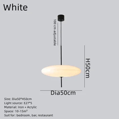 Danish Designer Flying Saucer Chandelier