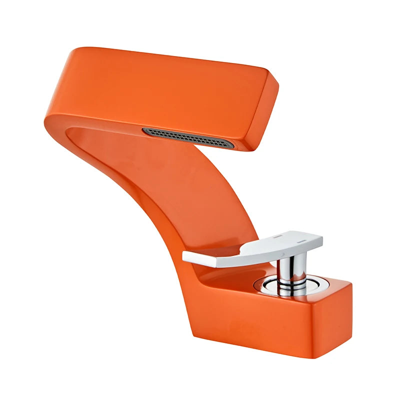 BAKALA Bathroom Deck Mounted Basin Faucet Black Sink Tap Single Hole Water Tap Hot and Cold Mitigeur Salle De Bain Mixer Faucet
