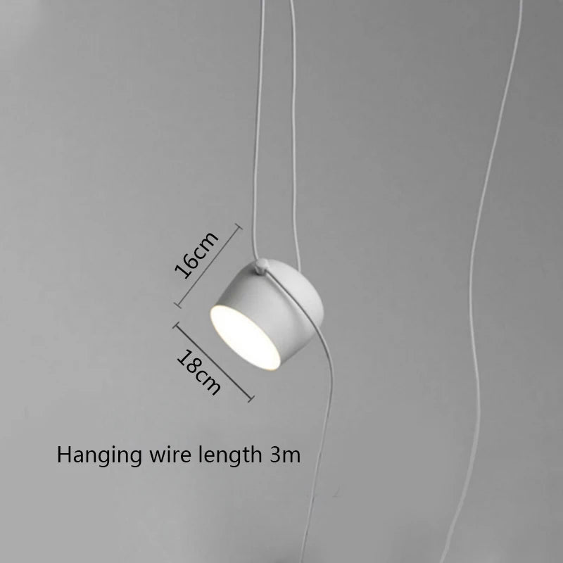 Modern LED Drum Pendant Lamp