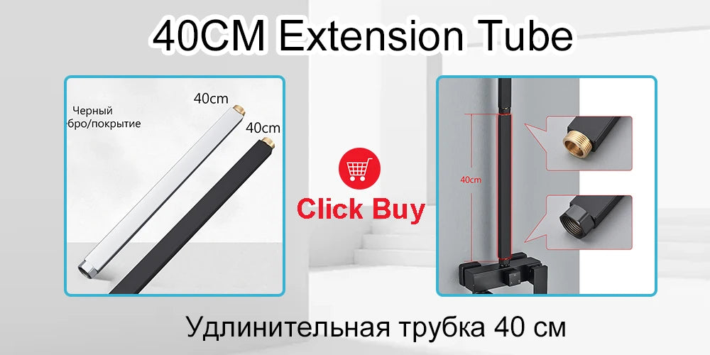 Black Thermostatic Shower Faucet Set 38℃ Rainfall Shower Mixer Crane Multifunctional Bathroom Faucet Bathtub Tap With Shelf