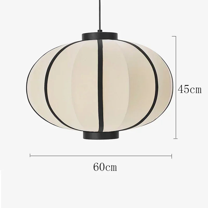 Vintage Danish Pendant Lamp rustic fabric E27 Colth Hanging Light for Living Room dining room Bedroom