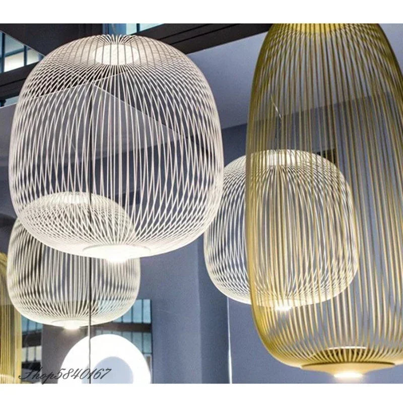 Creative Iron Pendant Lights Modern Chandelier Ceiling Lamp for Living Room Hanging Lamp Home Decor Dining Room Light Suspension